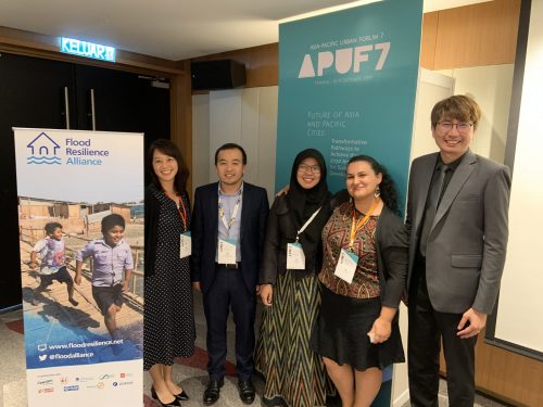 Colleagues from Mercy Corps at the Asia Pacific Urban Forum in 2019