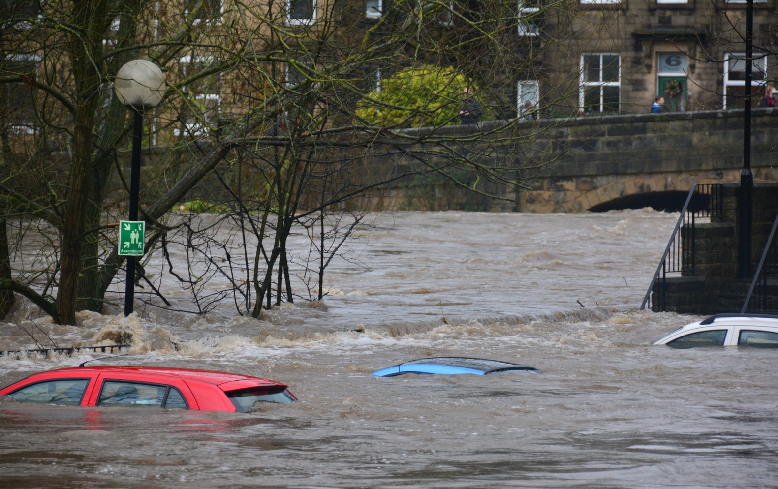 Flooding in Bingley, UK