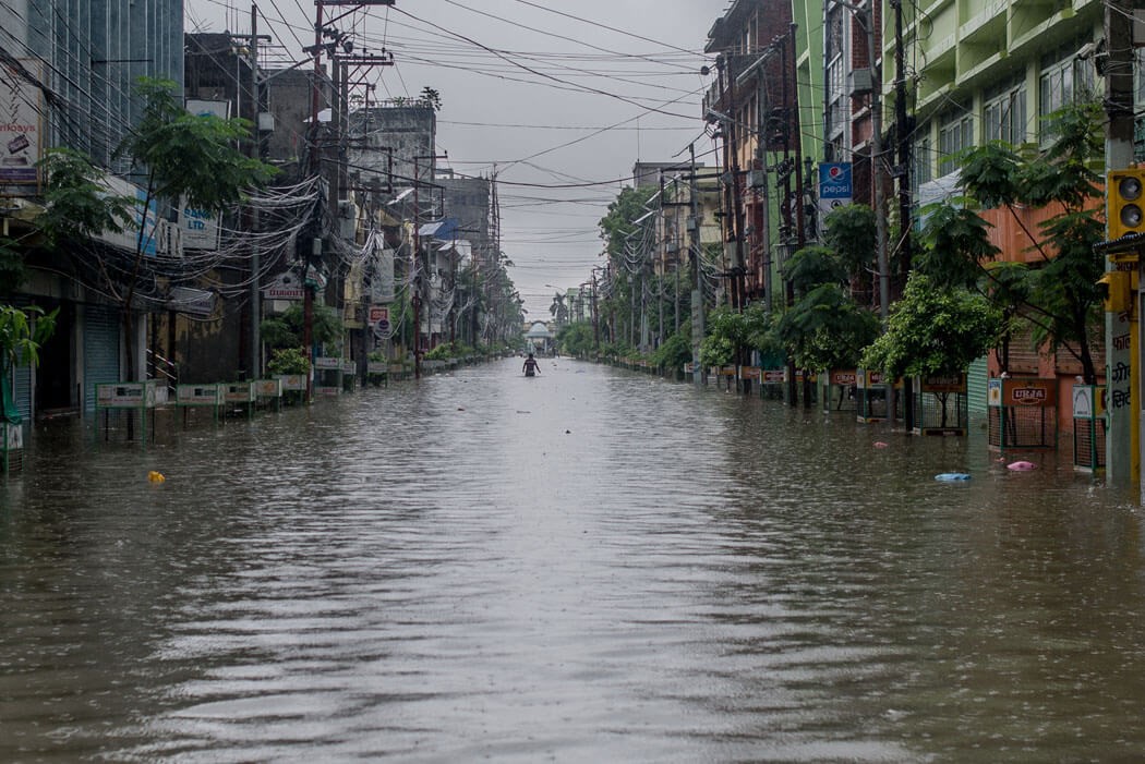 Birganj in Province 2 engulfed by flood on Saturday, July 13 (Source: Nepalitimes)