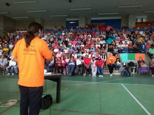 A meeting where community residents met with the most local level of the public administration and the city-level authorities to discuss landslide risk reduction.