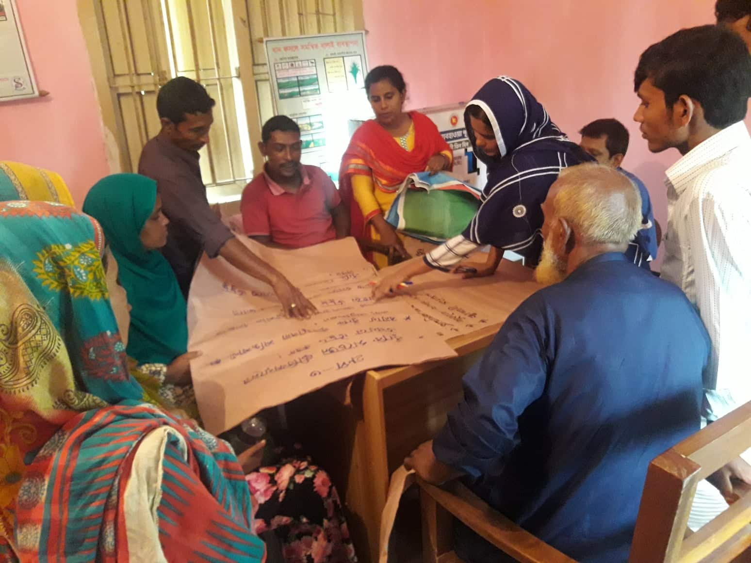 Cluster feedback workshop, Belka Nobabganj, Sundarganj