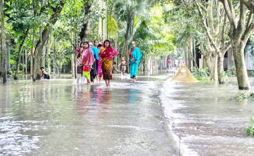 Impact of flood on community in Sirajganj, Bangladesh