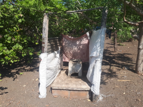 A worn out latrine after more than 15 years of use. Community of Paniquines, Chinandega, Nicaragua. April, 2021