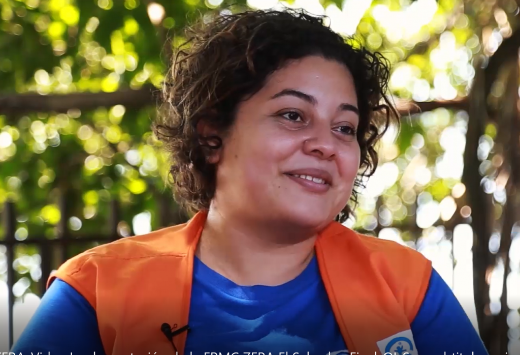 Cristina, a young woman leader and member of her community's civil protection commission. Photo: Plan International October 2020 