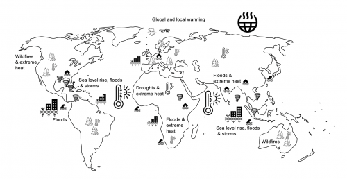 Evidence cases across the globe as featured in the forthcoming book “Transformation and Disaster Resilience” (Deubelli & Venkateswaran, 2021)